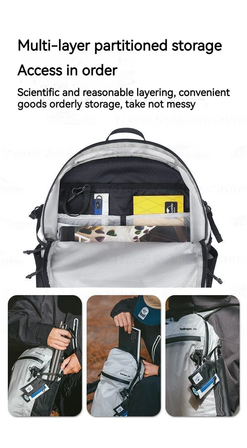 Naturehike Camping Man Backpack Hydrogen Series Ultralight Duffel Bag Outdoor Hiking Mountaineering Bag Mochila Hombre Backpack