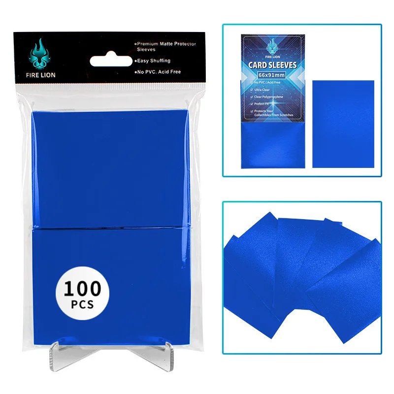 100 Pack Perfect Fit 66x91mm Card Sleeves for Double-Sleeving Trading Cards