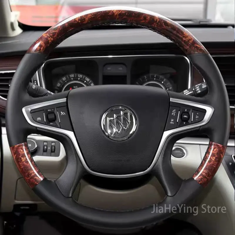

Hand stitch Anti-Slip Durable Top Leather Car Steering Wheel Cover For Buick GL8 2011-2018 Interior Accessories