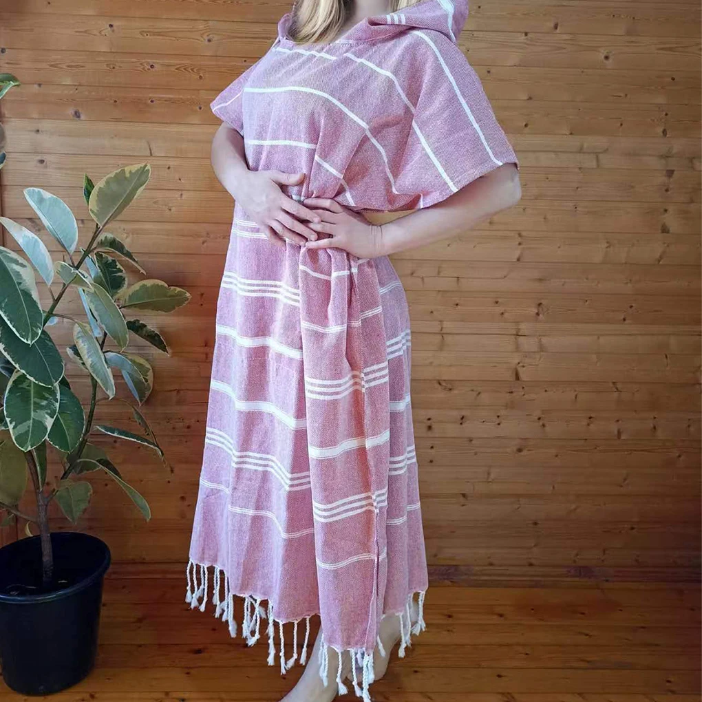 Surfer Poncho Cape Oversized Hooded Towel For Quick Change After Swimming Bathrobe Beach Towel Cape