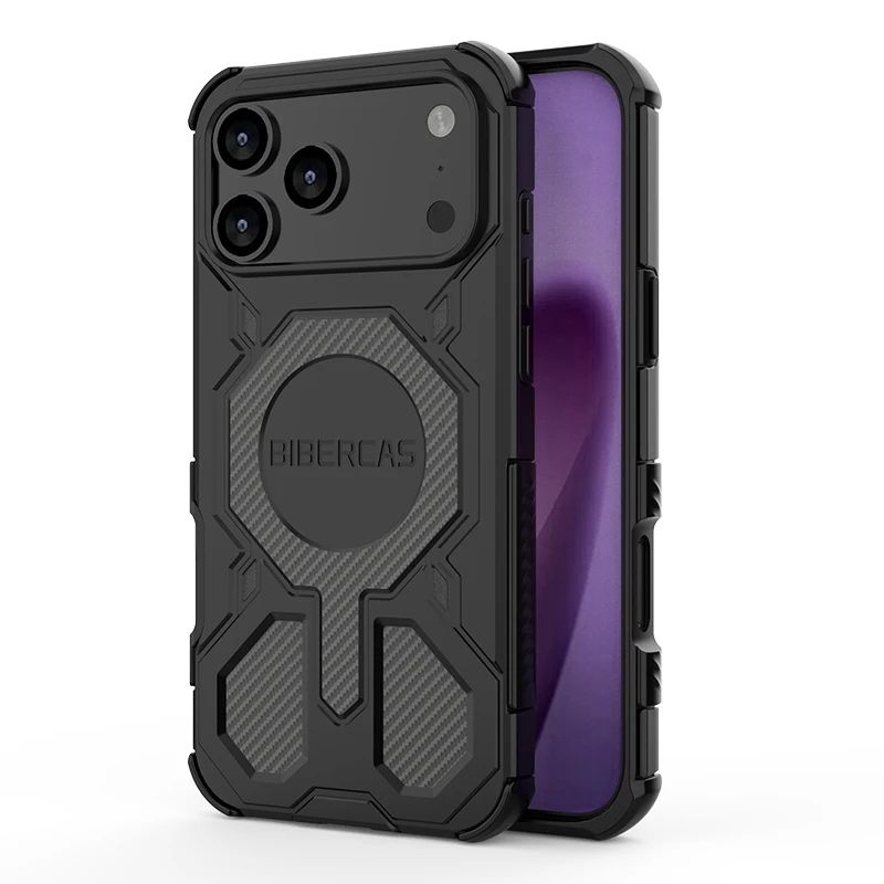 BIBERCAS حافظة هاتف مقاومة للصدمات لهاتف آيفون 17...