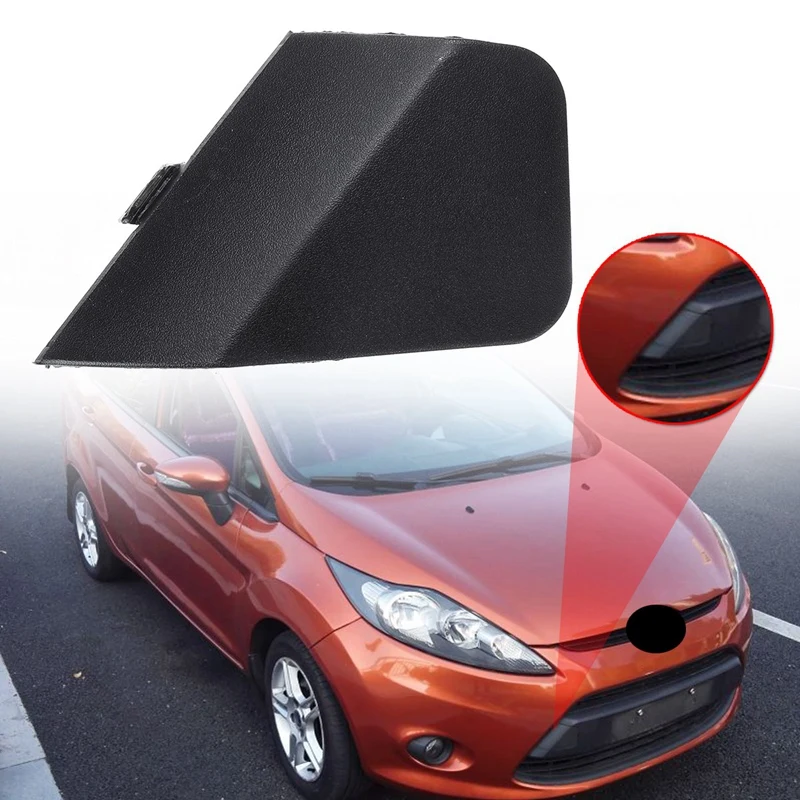 Create idea Crochet de remorquage de pare-chocs avant compatible avec Fiesta 2012-2017 C1BB17A989AA 1805922 pièces automobiles en plastique noir