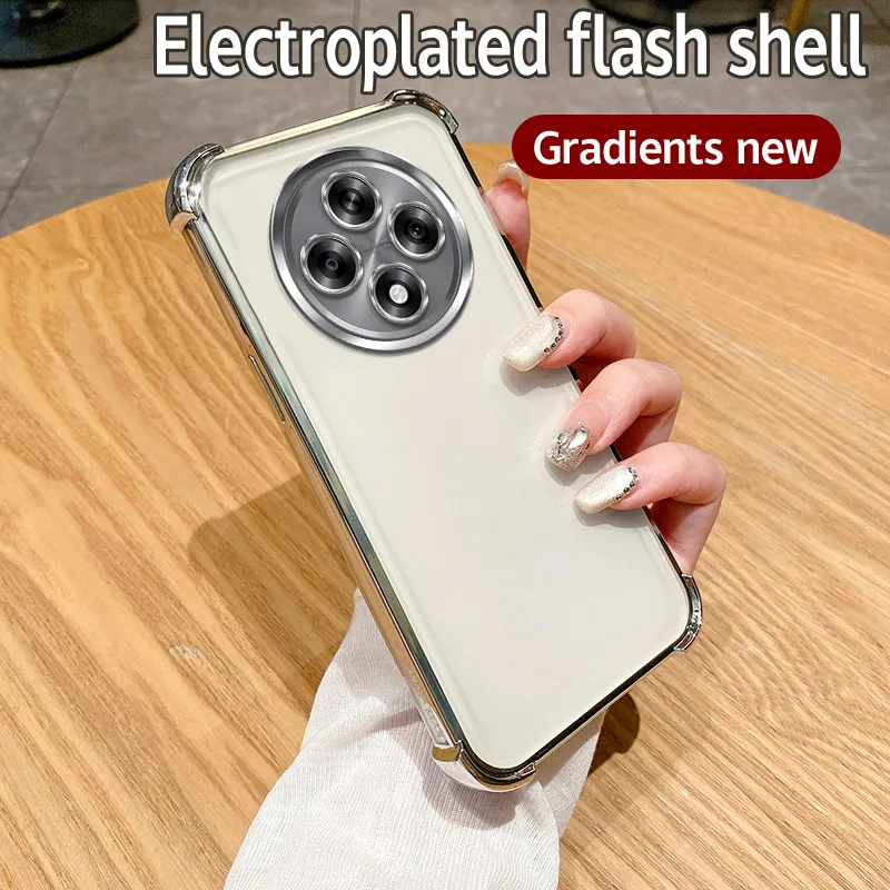 Clear Electroplate Shockproof Soft Bumper Phone Case Cover