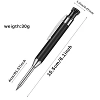 3pcs/set 2.8mm Metal Woodworking Pencil Deep-hole Marker Mechanical Pen Built-in Pencil Sharpener for Marking Tools Supplies 6