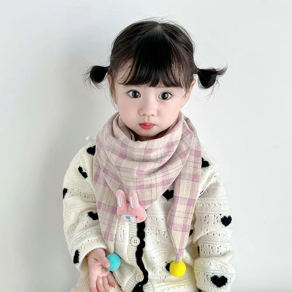 1-10 Years Old Winter Cotton Kids Winter Scarf Cute Warm Knitted Scarves Soft Windproof Neckerchief for Baby Boys Girls