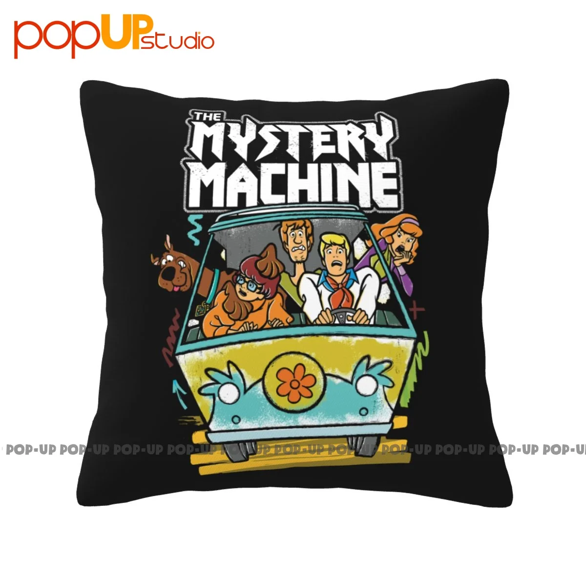 Stampa Sc00By D0O The Mystery Machine Cartoon Federa Copricuscino Per Camera Traspirante Confortevole