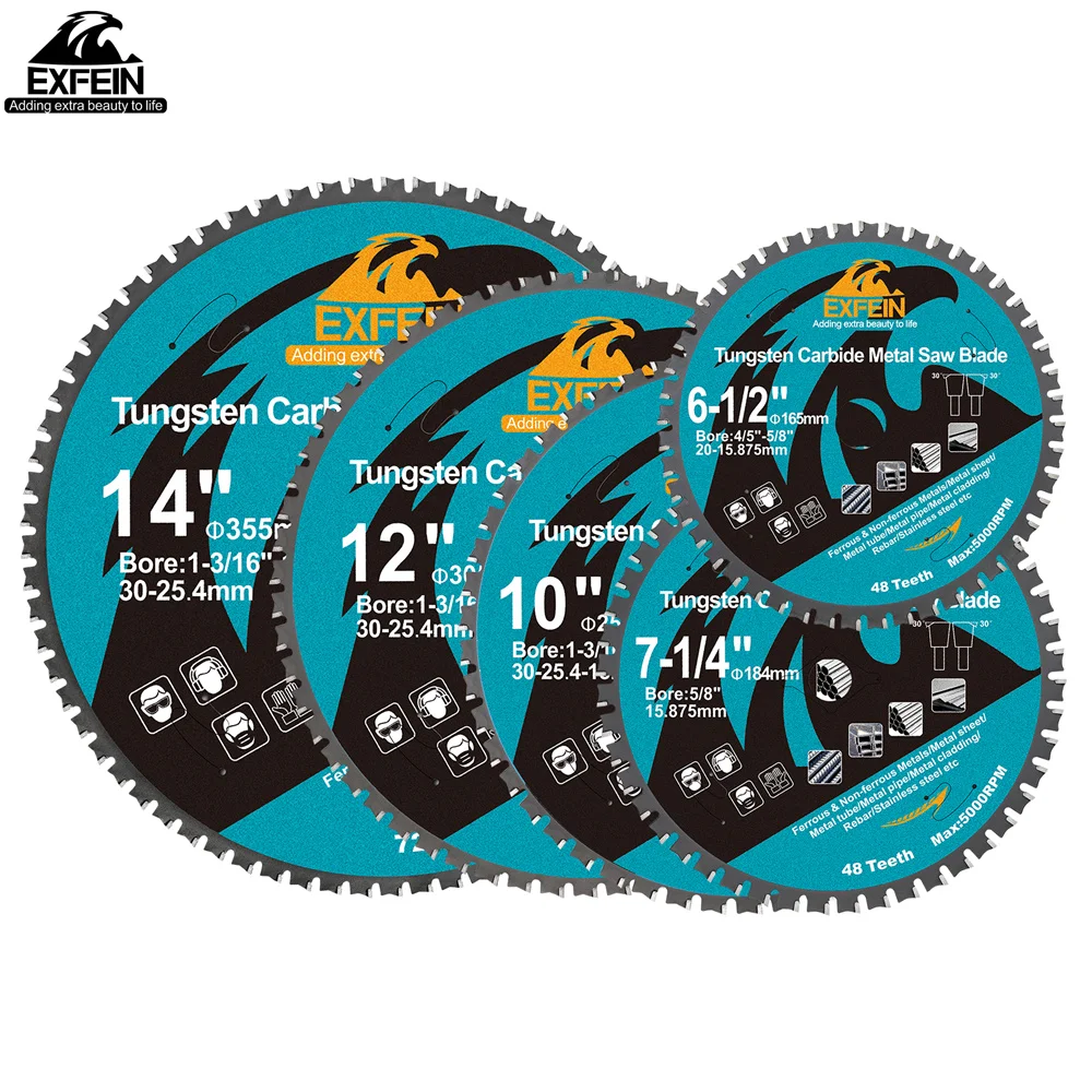 1pc Dia165-355mm Trennscheibe Legierung Sägeblatt für Edelstahl Holz Blech Sägeblatt Metall Cut Hartmetall FTG zähne