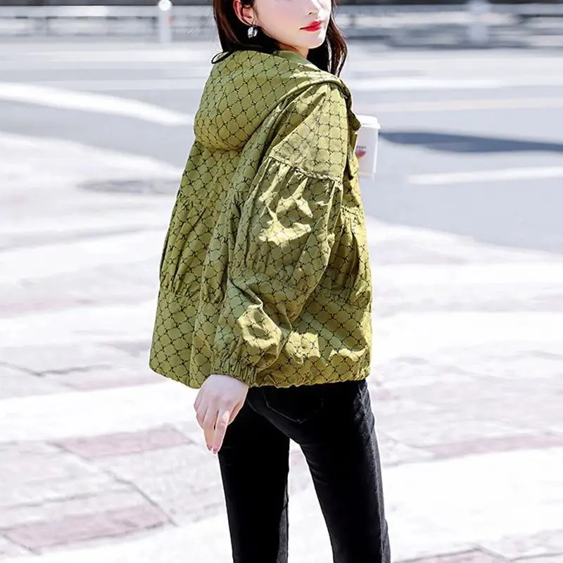 

Summer Spring Printing Sun Protection Coat Women Sportswear Hooded Outwear Woman Hooded Light Casual Thin Hot Jacket T92