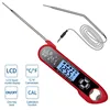 Dual-Probe Waterproof Digital Food Kitchen Thermometer For Oven Meat Cooking Grilling With Rotating LCD Screen Alarm Function 2