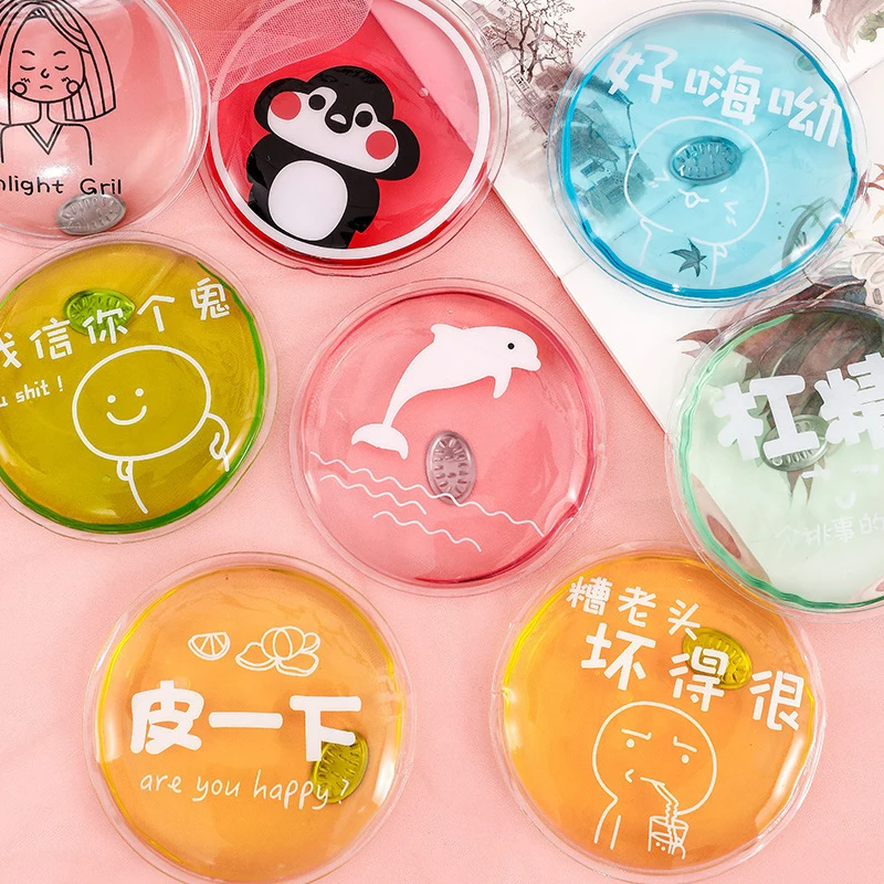 Home Cute Gel Hand Warmer Cute Cartoon Gel Liquid Heat Pack Pocket Warm Mini Hand Warmer Winter Hot Pack Bag For Outdoor
