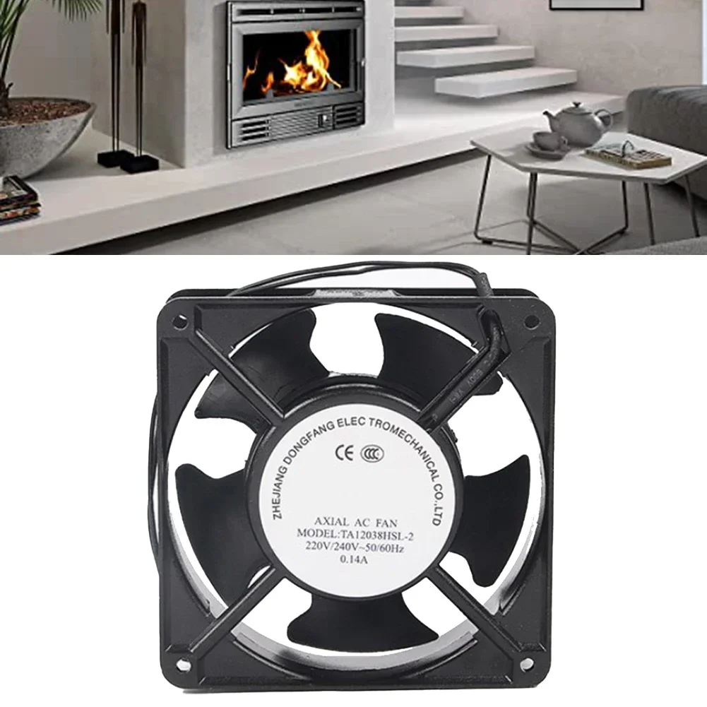 Axial Fan For Fireplace Cassette Insertable High Temperature Resistance Thermal Fan Metal Blades Cooling Fan TA12038 220V - 13 - View #11