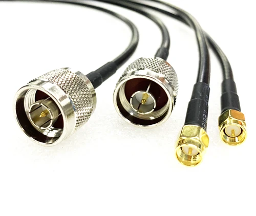 Фото Wi-Fi антенна Lmr 200 Удлинительный кабель sma male rg58 Джампер кабель SMA Male к N Male №2