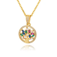 Collier arbre de vie pour femmes, en acier inoxydable, longue chaîne, pendentifs, tendance, ras du cou, bijoux esthétiques, 2023 6