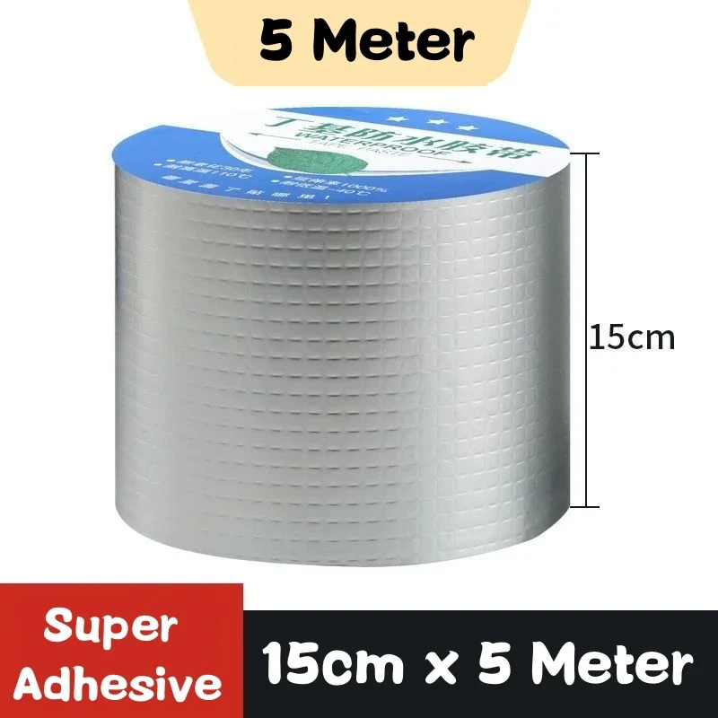 Aluminum Foil Butyl Waterproof Tape For Roof Leak Sealant Wall Crack - View #9