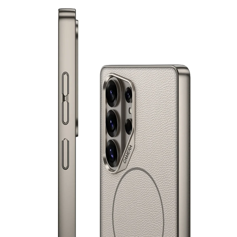 Magnetic Luxury Leather Wireless Charging Shockproof Phone Case