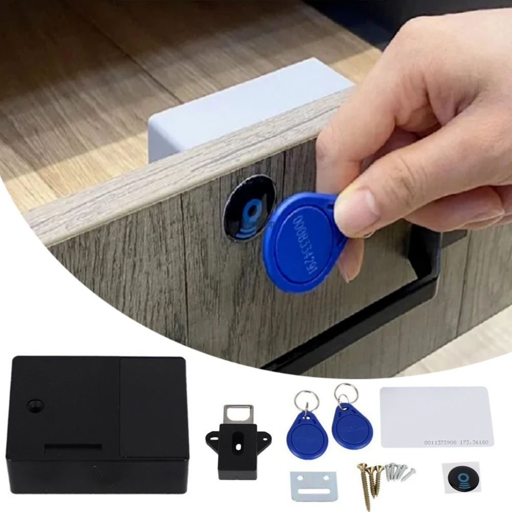 Invisible Sensor T3 RFID Hidden Safety Cabinet Lock Free Opening Smart IC  Card Sensor Locker Wardrobe Cabinet Drawer Door Lock