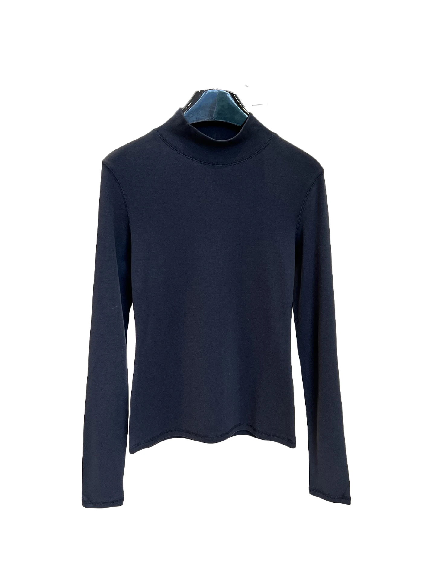 

High Neck Long Sleeve Top Casual Fashion 2024 Fall New 1122