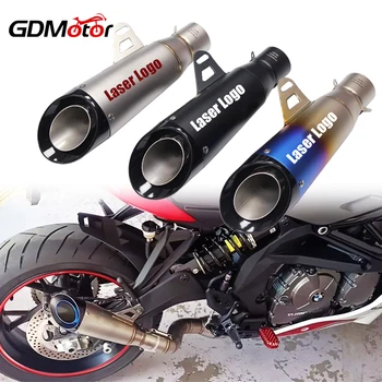 Universal Motorcycle Exhaust Muffler Steel Pipe Escape Moto FOR With DB Killer For GSXR750 CBR1000 MT07 Tmax530 R3 S1000RR R6