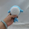 1PC Baby Nursing Cute Cartoon Crochet Whale Pendant Rattle For Baby Mobile Pram Crib Ring Accessories Newborn Grasping Toys Slee 4