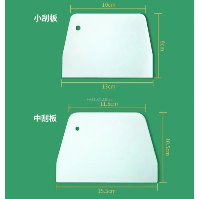 Cake Spatulas Tools Fondant Sugarcraft Trapezoid Bread Baker Butter Knife White Board Plastic Pastry Cutter Pizza Dough Scraper
