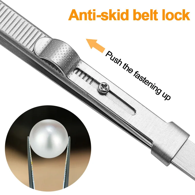 Tweezer Tool Precision Tweezers Professional stainless steel jewelry tweezers for DIY diamond gem jewelry Jeweler's making tools