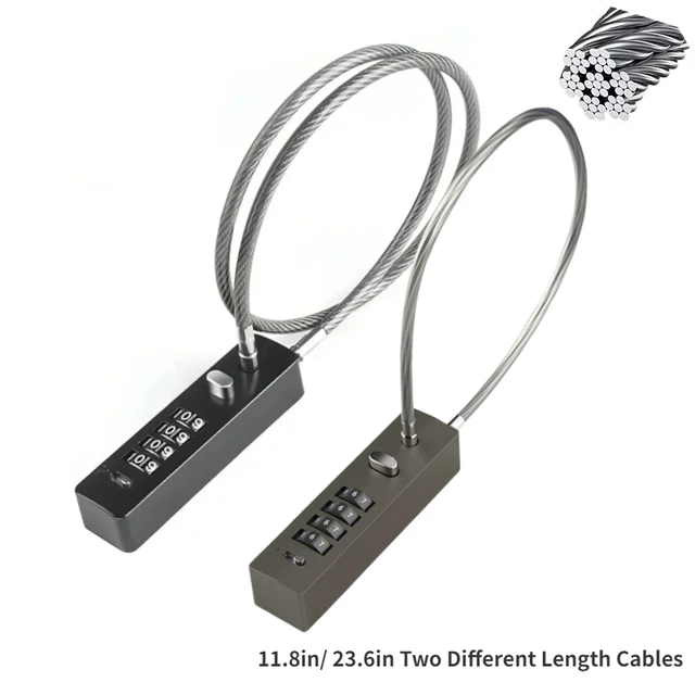 4 Digit Combination Cable Lock Reset Code for Bike Locker File Cabinet Padlock Hardware Furniture Anti-theft Lock 1