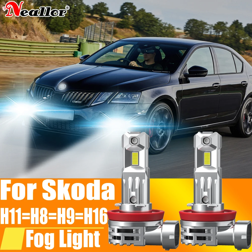 2X H11 H8 Led Fendinebbia Faro Canbus H16 H9 Lampadina Per Auto 12V 55W Per Ford Mondeo Mk4 Mk3 Fiesta Focus C-Max S-Max Ranger