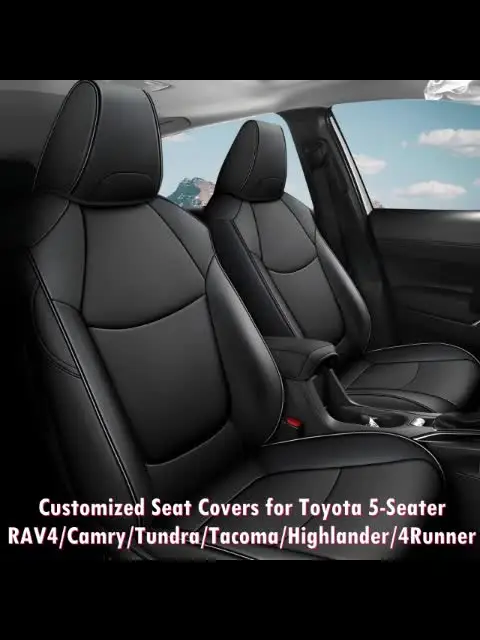 Coprivolante In Pelle Microfibra Per Toyota - Adatto A Camry, Rav4, Corolla, Highlander E Molti Altri (Nero, 37-38 Cm)