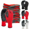 1pair Nylon Safety Working Gloves Premium Nitrile Coated Builders Excellent Grip Gardening Grip Industrial Protective Work Glove 1