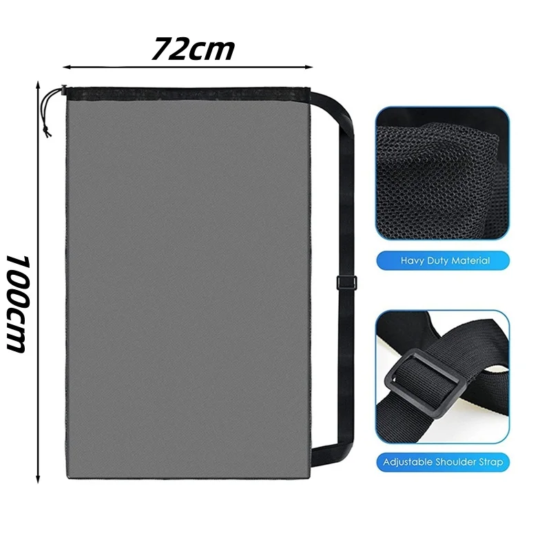 Large Capacity Drawstring Sports Ball Bag for Basketball Football Soccer Volleyball and Swimming Gear