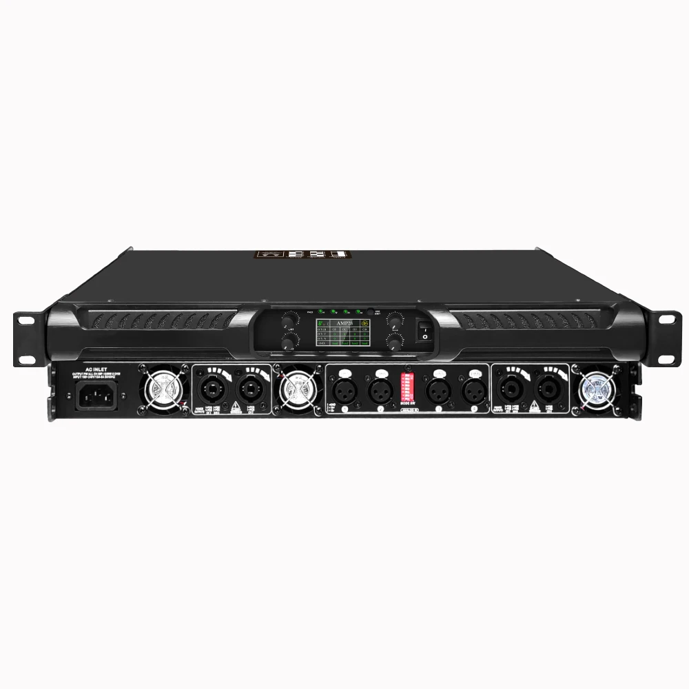 Paulkitson PFA6K4por 2OHM 프로페셔널 파워 앰프 4X600W 2OHM 안정적인 작동 라인 어레이 스피커 사운드 앰프 4x800W 8ohm 디지털 오디오 파워 앰프 고주파 스피커 앰프