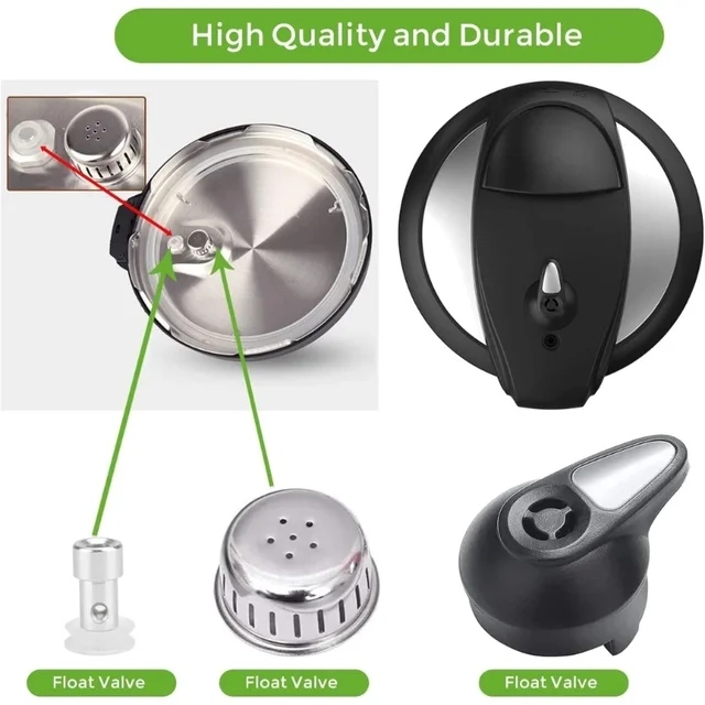Steam Release Handle for LUX Mini 3Qt 5Qt 6Qt IP-LUX50 IP-LUX60 Pressure Cooker Valves Replacement Part Accessories 3