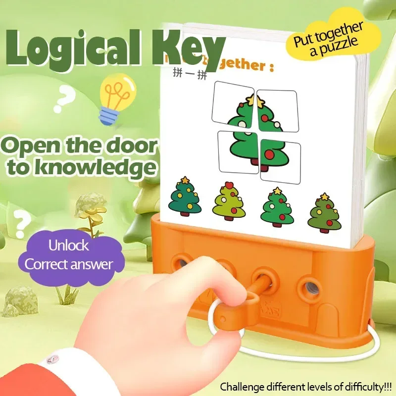 Enfants Montessori Puzzle Hračky Trénink logického myšlení Odemknout hru Dítě Cognition Lock Vyberte raný vzdělávací dárek pro d