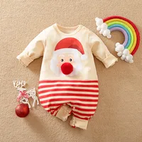 Christmas Cute Party Dress Up Newborn Clothes Cotton Comfortable 0-18 Boys And Girls Spring And Autumn Long Sleeve Baby Jumpsuit 3