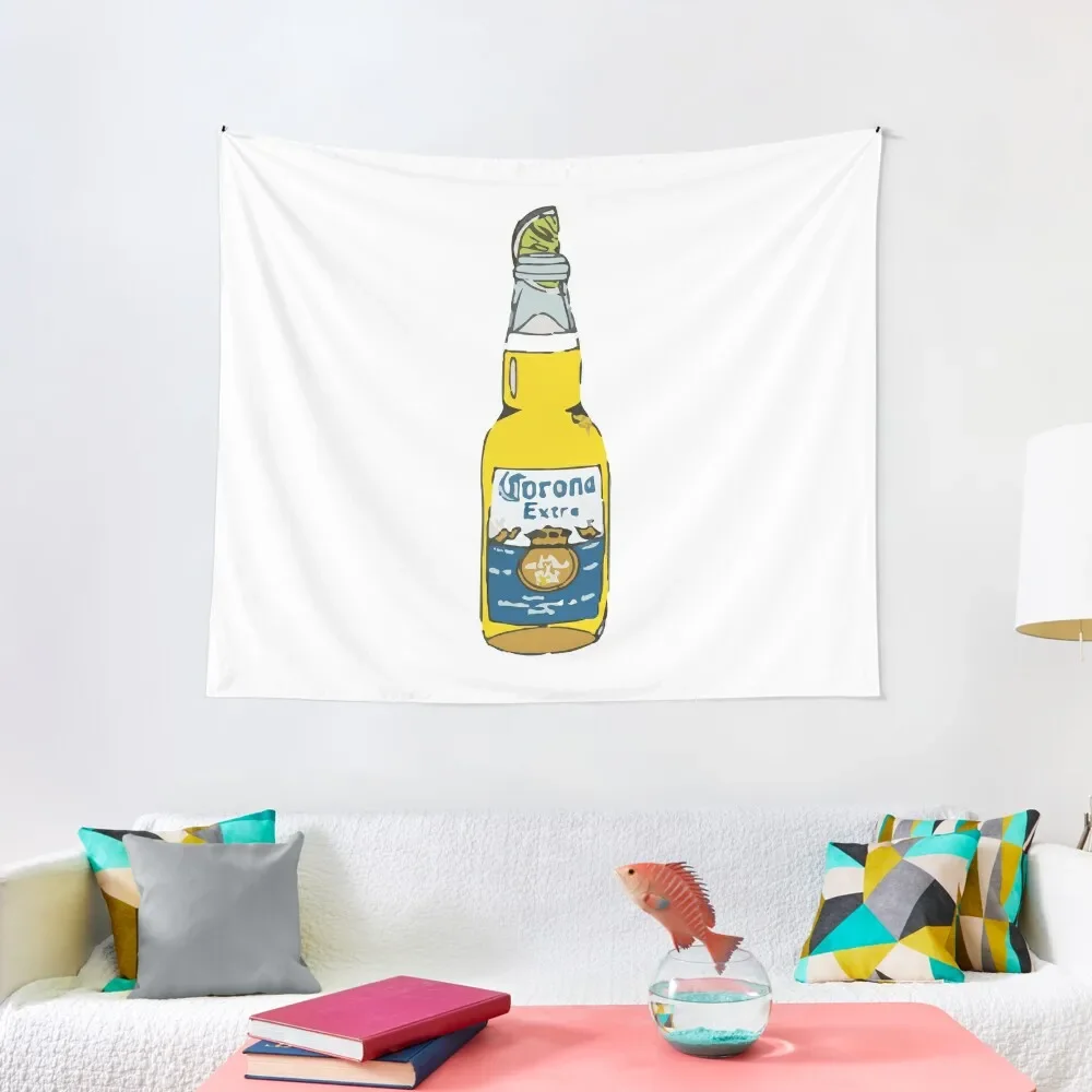 

Beer with Lime Tapestry Tapete For The Wall Bedroom Decor Decorative Paintings Tapestry