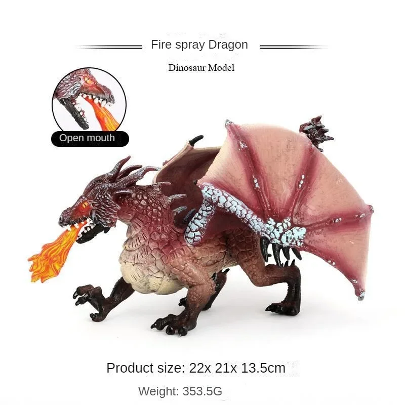 

Realistic Dinosaur Model Toys for Children with Ancient Mythical Creatures, Spitting Fire Magic Dragon and Flying Dragon Toys