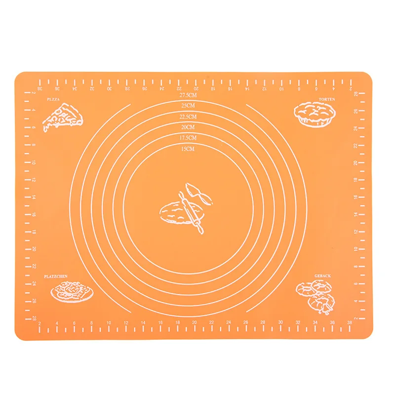 Silicone Dough Kneading Scale Mat Heat Proof Placemat High Temperature Resistant Non-Slip Baking Accessories