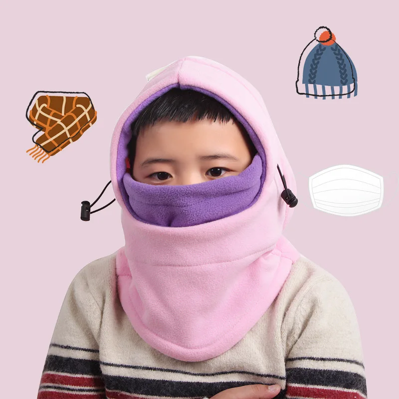 Tyidalin Kids Balaclava Fleece Winter Warm Face Neck Ski Hat Windproof Animal Hood for Children Boys Girls 