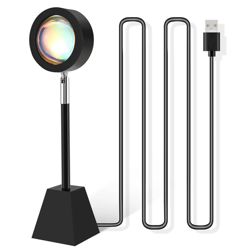 

USB Sunset Projection LED Light,180° Rotation Projection Lamp For Home Room Bedroom Decor