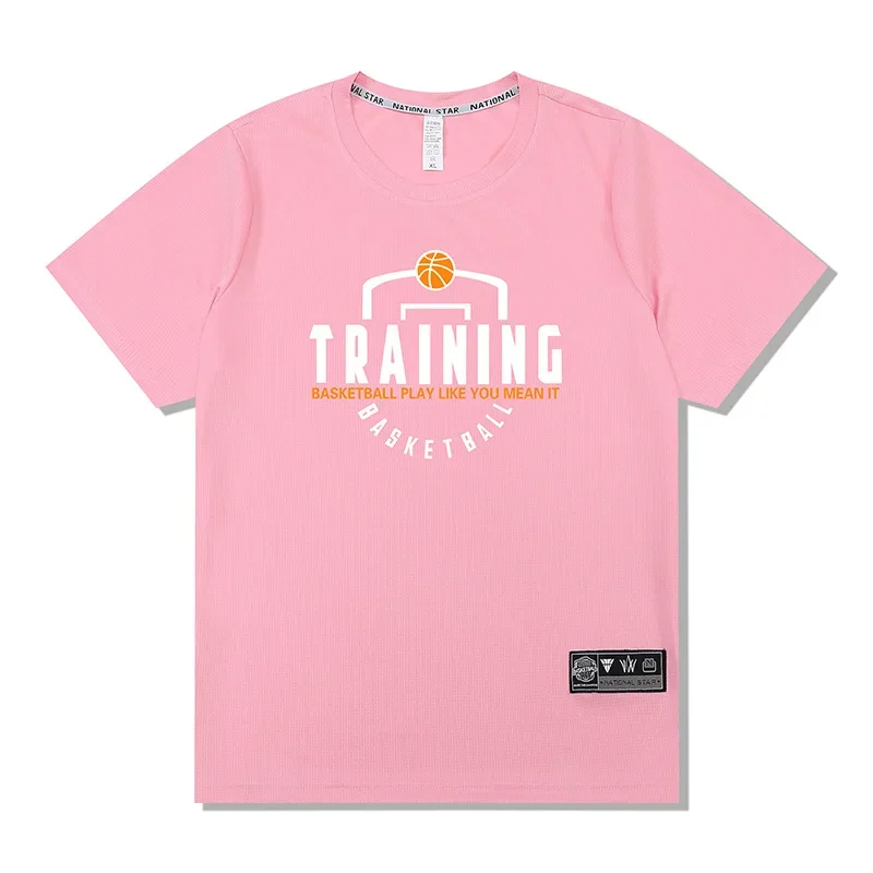 Men Women Running T Shirt Breathable Quick Dry Fitness Basketball Shooting Training Jerseys Exercise Clothes Gym Sports Shirts