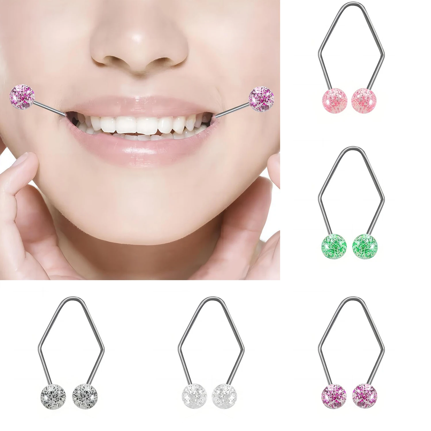 

1PC Women Dimple Makers For The Face Easy To Wear Develop Natural Smile Dimple Trainer Creative Body Jewelry Accessories