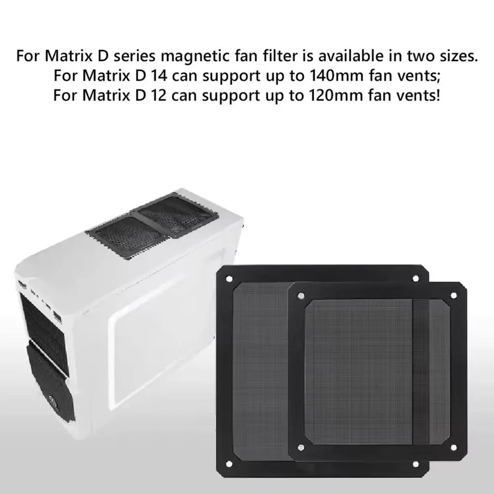 고품질 80mm 90mm 120mm 143mm PC 섀시 냉각 팬 먼지 필터 마그넷(구멍 포함) 컴퓨터 섀시 네트 가드 네트 커버