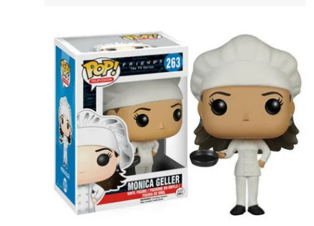 thumbnail image 4 of Funko pop FRIENDS Rachel Green # 261 Ross Geler # 262 Monica Geller # 1069 Phoebe Buffay # 705 Figura de vinilo Muñeca Modelo Juguetes, 4 of 5