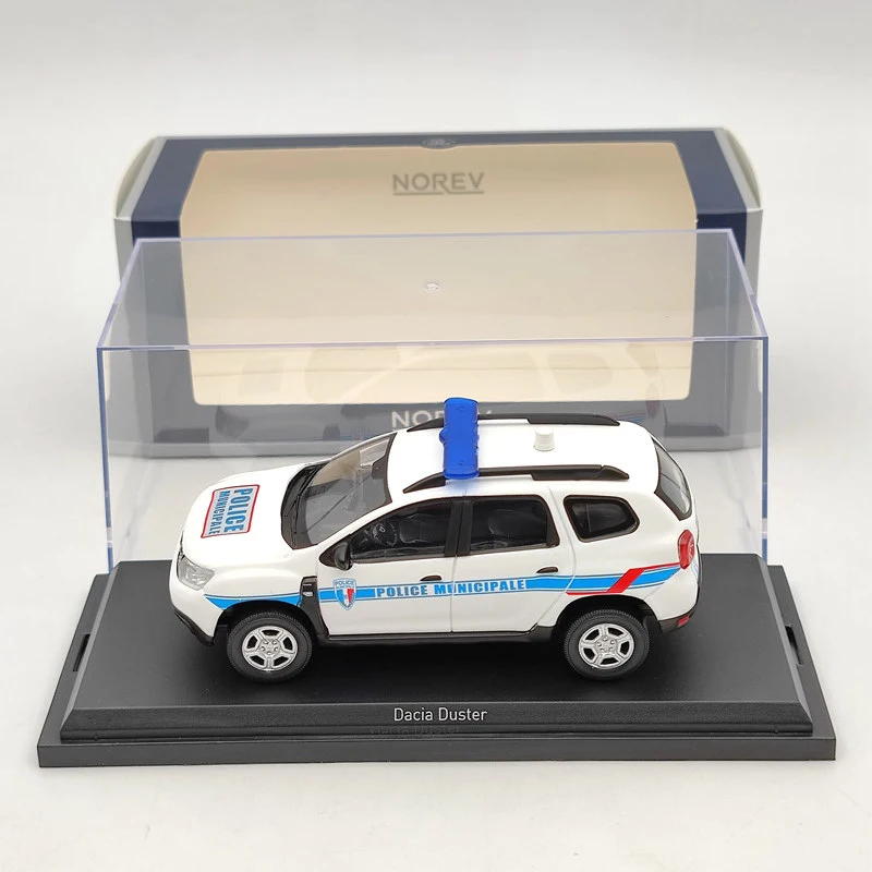 Norev 1/43 2018 Dacia Duster Policie Municipale White & Blue Diecast Models  Car