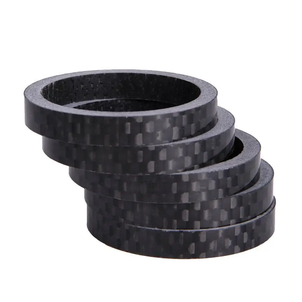 for ZTTO Ultra-Light Carbon fiber Washer for Mountain Road Bike Fork Headset Parts 5mm 10mm Cycling Accessories