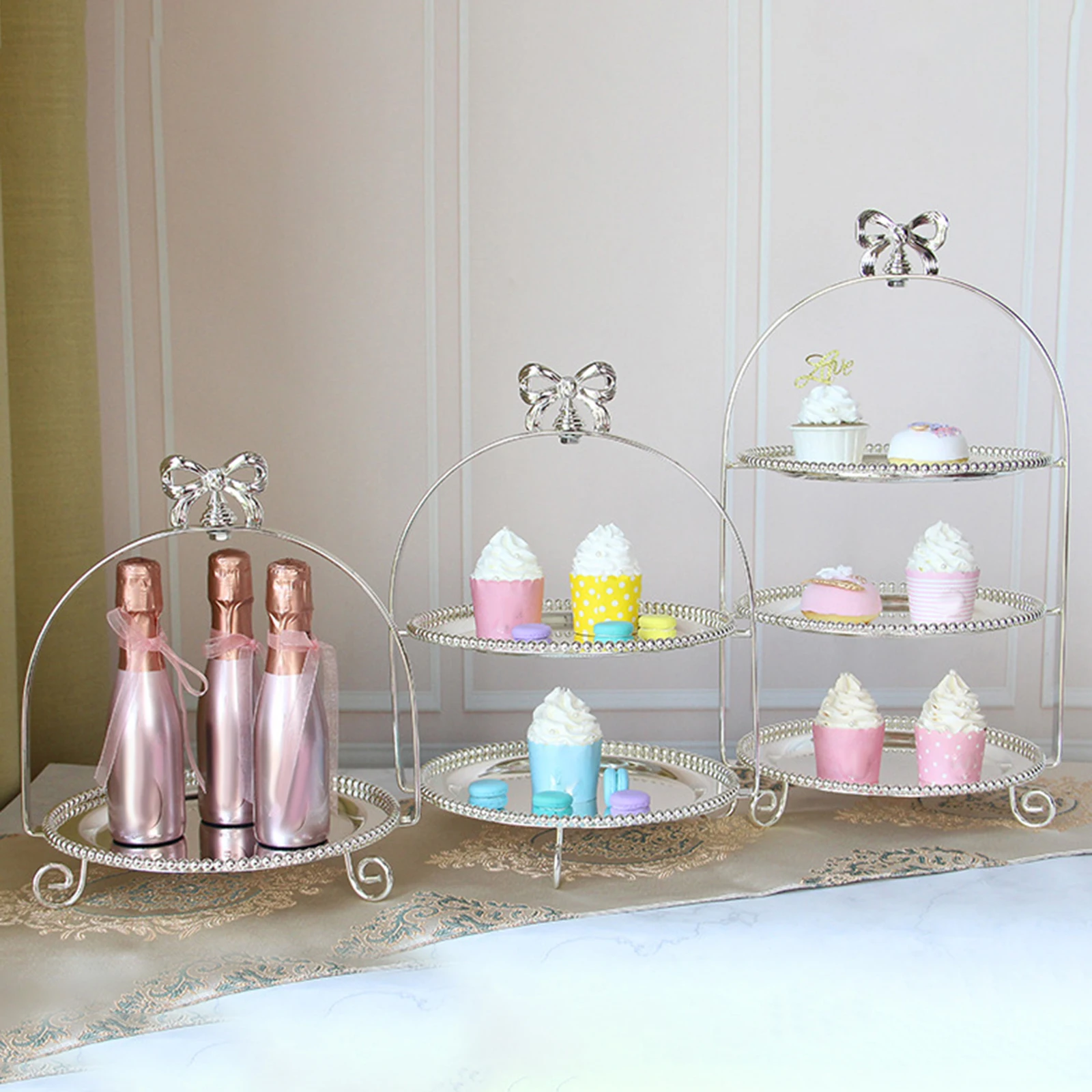 Modern Hauteur Cupcake Holder Party Serving Tray Vanity Rack Dessert Stand Rack Stylish Design for Party Event Home Office Bar