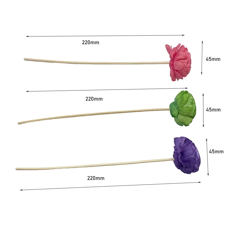 Reed Diffuser Stick Artificial Flower Rattan Reed Fireless Fragrance Aroma Set Diffuser Refill Stick DIY Floral Ornaments Home Decor