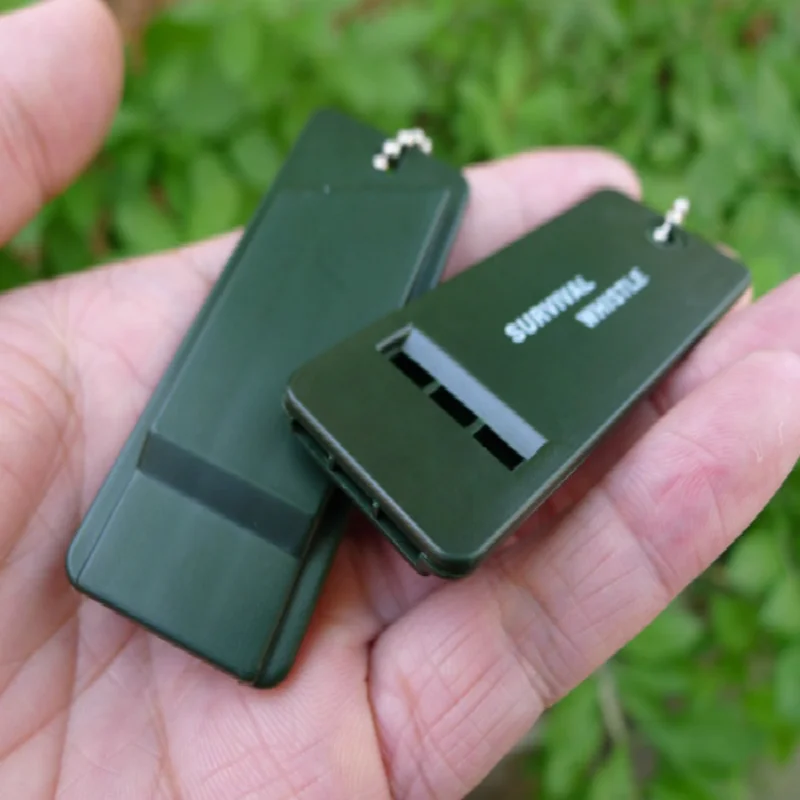 Multifrequency Survival Whistle 2Pcs First Aid Outdoor Emergency Whistling Signal Rescue Camping Hiking Outdoor Referee Supplies