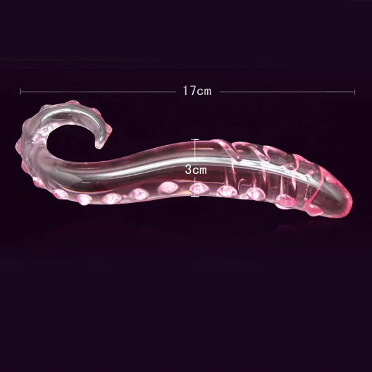 Crystal Clear Glass Dildo Anal Plug G-spot Stimulation Dildo Glass Anal Butt Plug Sex Toys for Woman Couples Vaginal Massage sex toys
