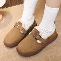 Women's Thi Bot Fce Lined Birkfoot Snow Boots Autumn Winter Anti Slip Fur Bean oes Warm Cotton oes Casual Sle